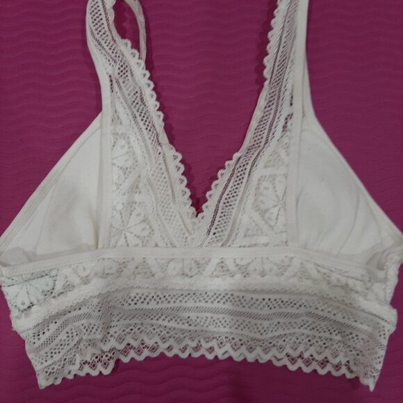 Boho crochet lace feminine bra top longline bralette - Picture 7 of 10